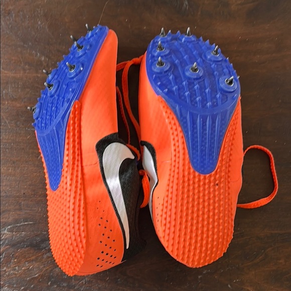 Nike kids Orange and Black Sneakers with Breathable Mesh Sz6 - Picture 4 of 9